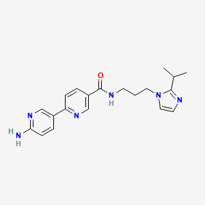 molecular formula C20H24N6O B5471696 6'-amino-N-[3-(2-isopropyl-1H-imidazol-1-yl)propyl]-2,3'-bipyridine-5-carboxamide 