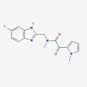 N-[(6-fluoro-1H-benzimidazol-2-yl)methyl]-N-methyl-2-(1-methyl-1H-pyrrol-2-yl)-2-oxoacetamide