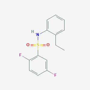 molecular formula C14H13F2NO2S B5471731 N-(2-ethylphenyl)-2,5-difluorobenzenesulfonamide 