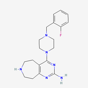 4-[4-(2-fluorobenzyl)-1-piperazinyl]-6,7,8,9-tetrahydro-5H-pyrimido[4,5-d]azepin-2-amine dihydrochloride