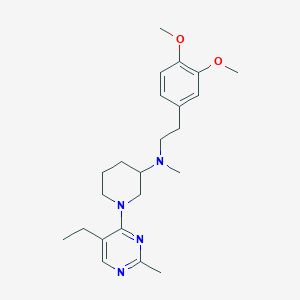 molecular formula C23H34N4O2 B5471749 N-[2-(3,4-dimethoxyphenyl)ethyl]-1-(5-ethyl-2-methyl-4-pyrimidinyl)-N-methyl-3-piperidinamine 