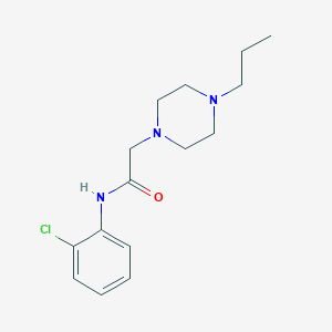 N-(2-chlorophenyl)-2-(4-propylpiperazin-1-yl)acetamide