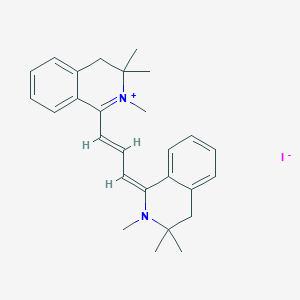 (1E)-2,3,3-trimethyl-1-[(E)-3-(2,3,3-trimethyl-4H-isoquinolin-2-ium-1-yl)prop-2-enylidene]-4H-isoquinoline;iodide