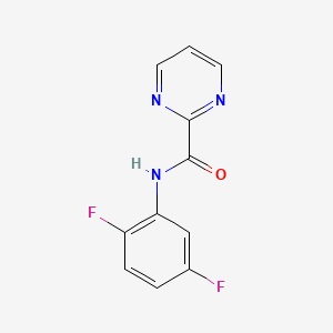 molecular formula C11H7F2N3O B5471811 N-(2,5-difluorophenyl)-2-pyrimidinecarboxamide 