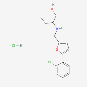 2-[[5-(2-Chlorophenyl)furan-2-yl]methylamino]butan-1-ol;hydrochloride