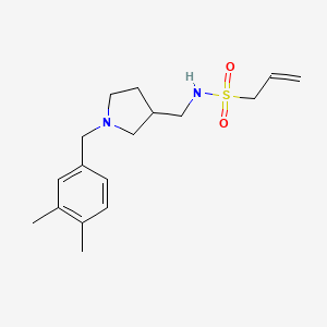 N-{[1-(3,4-dimethylbenzyl)pyrrolidin-3-yl]methyl}prop-2-ene-1-sulfonamide