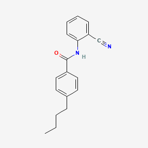 molecular formula C18H18N2O B5471872 4-butyl-N-(2-cyanophenyl)benzamide 