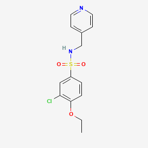 3-chloro-4-ethoxy-N-(pyridin-4-ylmethyl)benzenesulfonamide