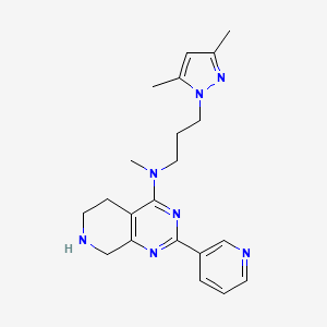 N-[3-(3,5-dimethyl-1H-pyrazol-1-yl)propyl]-N-methyl-2-pyridin-3-yl-5,6,7,8-tetrahydropyrido[3,4-d]pyrimidin-4-amine