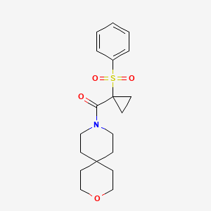 9-{[1-(phenylsulfonyl)cyclopropyl]carbonyl}-3-oxa-9-azaspiro[5.5]undecane