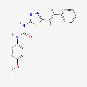 molecular formula C19H18N4O2S B5471939 N-(4-ethoxyphenyl)-N'-[5-(2-phenylvinyl)-1,3,4-thiadiazol-2-yl]urea 