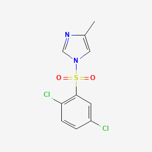 molecular formula C10H8Cl2N2O2S B5471961 1(2,5-Dichloro-benzenesulfonyl)-4-methyl-1H-imidazole 