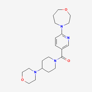 4-{5-[(4-morpholin-4-ylpiperidin-1-yl)carbonyl]pyridin-2-yl}-1,4-oxazepane