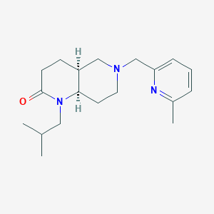 (4aS*,8aR*)-1-isobutyl-6-[(6-methyl-2-pyridinyl)methyl]octahydro-1,6-naphthyridin-2(1H)-one