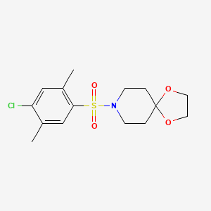 molecular formula C15H20ClNO4S B5472002 8-[(4-chloro-2,5-dimethylphenyl)sulfonyl]-1,4-dioxa-8-azaspiro[4.5]decane 