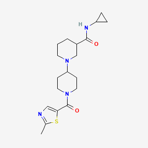 N-cyclopropyl-1'-[(2-methyl-1,3-thiazol-5-yl)carbonyl]-1,4'-bipiperidine-3-carboxamide