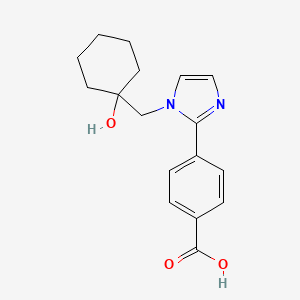 4-{1-[(1-hydroxycyclohexyl)methyl]-1H-imidazol-2-yl}benzoic acid