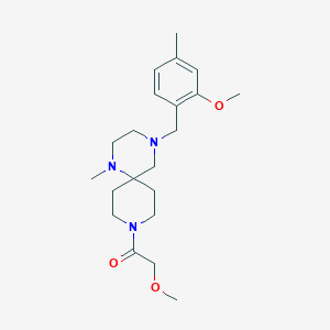 9-(methoxyacetyl)-4-(2-methoxy-4-methylbenzyl)-1-methyl-1,4,9-triazaspiro[5.5]undecane