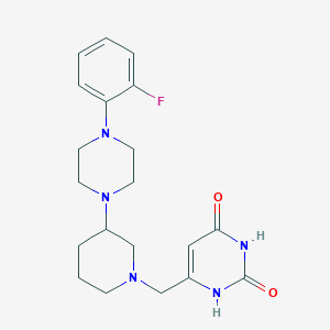 6-({3-[4-(2-fluorophenyl)-1-piperazinyl]-1-piperidinyl}methyl)-2,4(1H,3H)-pyrimidinedione dihydrochloride