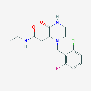 2-[1-(2-chloro-6-fluorobenzyl)-3-oxo-2-piperazinyl]-N-isopropylacetamide