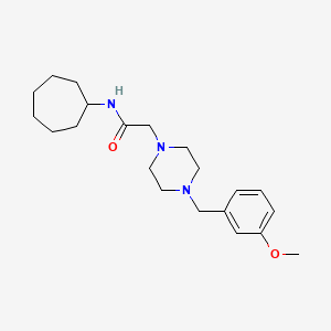 N-CYCLOHEPTYL-2-{4-[(3-METHOXYPHENYL)METHYL]PIPERAZIN-1-YL}ACETAMIDE