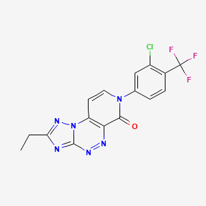 7-[3-chloro-4-(trifluoromethyl)phenyl]-2-ethylpyrido[4,3-e][1,2,4]triazolo[5,1-c][1,2,4]triazin-6(7H)-one