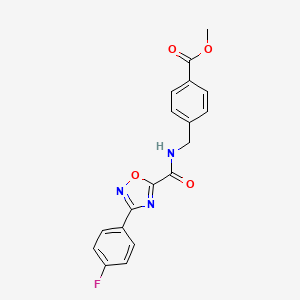 methyl 4-[({[3-(4-fluorophenyl)-1,2,4-oxadiazol-5-yl]carbonyl}amino)methyl]benzoate