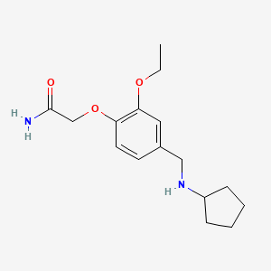 2-{4-[(cyclopentylamino)methyl]-2-ethoxyphenoxy}acetamide