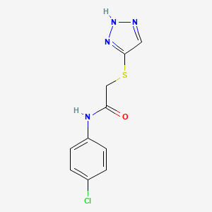 N-(4-chlorophenyl)-2-(1H-1,2,3-triazol-5-ylthio)acetamide