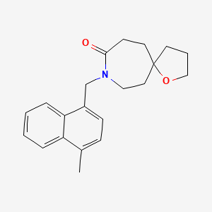 8-[(4-methyl-1-naphthyl)methyl]-1-oxa-8-azaspiro[4.6]undecan-9-one