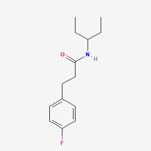 N-(1-ethylpropyl)-3-(4-fluorophenyl)propanamide