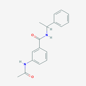 3-(acetylamino)-N-(1-phenylethyl)benzamide