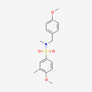 4-methoxy-N-(4-methoxybenzyl)-N,3-dimethylbenzenesulfonamide