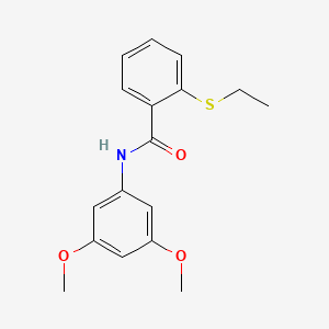 molecular formula C17H19NO3S B5472315 N-(3,5-dimethoxyphenyl)-2-(ethylthio)benzamide 