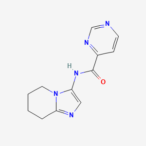 N-(5,6,7,8-tetrahydroimidazo[1,2-a]pyridin-3-yl)pyrimidine-4-carboxamide