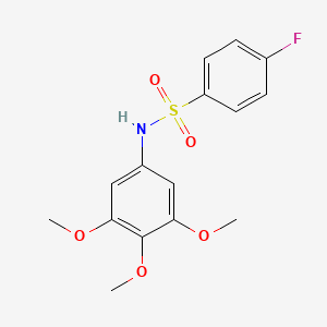 4-fluoro-N-(3,4,5-trimethoxyphenyl)benzenesulfonamide