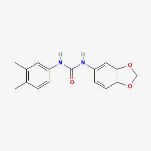 molecular formula C16H16N2O3 B5472356 1-(1,3-Benzodioxol-5-yl)-3-(3,4-dimethylphenyl)urea 