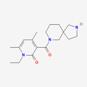 3-(2,7-diazaspiro[4.5]dec-7-ylcarbonyl)-1-ethyl-4,6-dimethyl-2(1H)-pyridinone hydrochloride