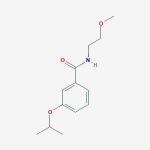 N-(2-methoxyethyl)-3-propan-2-yloxybenzamide