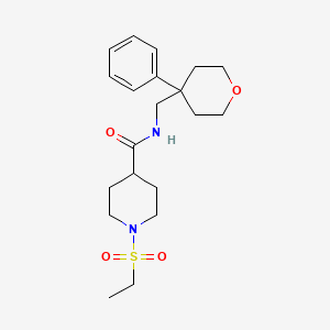 1-(ethylsulfonyl)-N-[(4-phenyltetrahydro-2H-pyran-4-yl)methyl]-4-piperidinecarboxamide