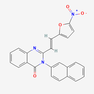 molecular formula C24H15N3O4 B5472496 3-(2-naphthyl)-2-[2-(5-nitro-2-furyl)vinyl]-4(3H)-quinazolinone 