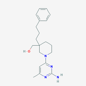 [1-(2-amino-6-methylpyrimidin-4-yl)-3-(3-phenylpropyl)piperidin-3-yl]methanol