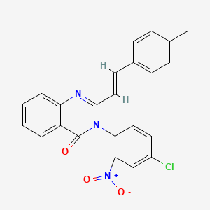 3-(4-chloro-2-nitrophenyl)-2-[2-(4-methylphenyl)vinyl]-4(3H)-quinazolinone