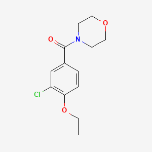 molecular formula C13H16ClNO3 B5472512 4-(3-chloro-4-ethoxybenzoyl)morpholine 