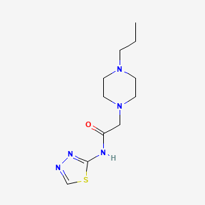 2-(4-propylpiperazin-1-yl)-N-(1,3,4-thiadiazol-2-yl)acetamide