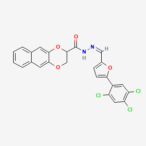 N'-{[5-(2,4,5-trichlorophenyl)-2-furyl]methylene}-2,3-dihydronaphtho[2,3-b][1,4]dioxine-2-carbohydrazide