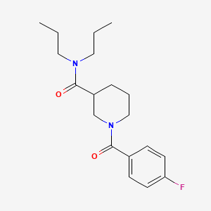 1-(4-fluorobenzoyl)-N,N-dipropyl-3-piperidinecarboxamide