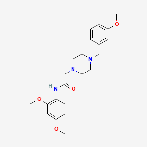 N-(2,4-dimethoxyphenyl)-2-[4-(3-methoxybenzyl)-1-piperazinyl]acetamide