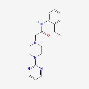 N-(2-ethylphenyl)-2-[4-(pyrimidin-2-yl)piperazin-1-yl]acetamide