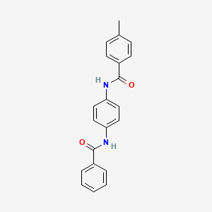 molecular formula C21H18N2O2 B5472651 N-(4-benzamidophenyl)-4-methylbenzamide 